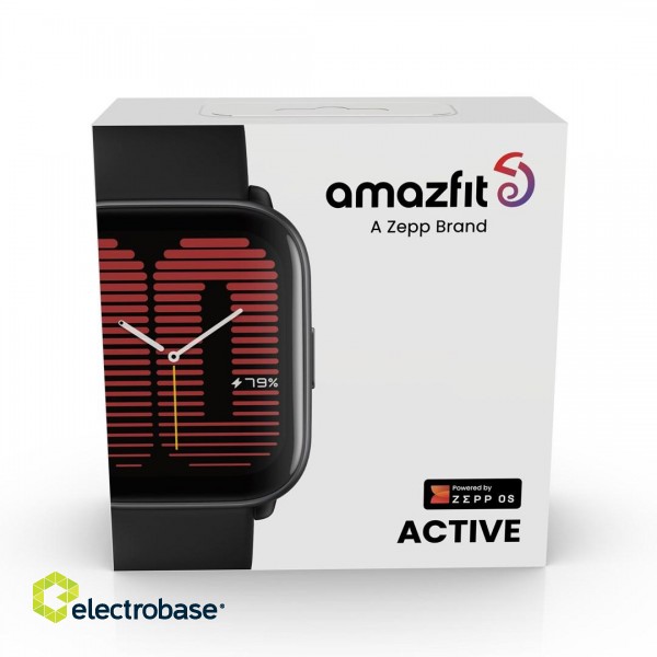 Amazfit Active 4.45 cm (1.75") AMOLED Digital 390 x 450 pixels Touchscreen Black GPS (satellite) image 8