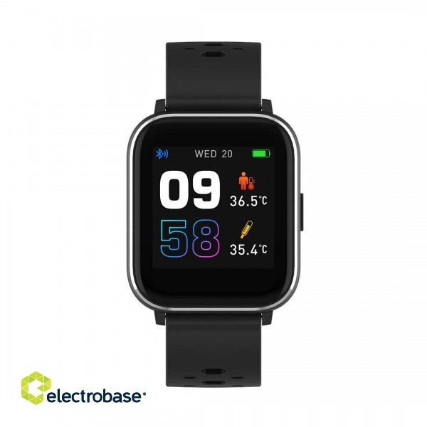 Denver SW-165 Bluetooth smartwatch with body temperature measurement black image 3