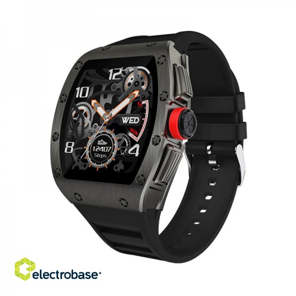Kumi GT1 smartwatch black image 1