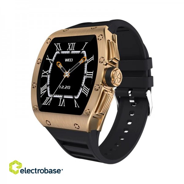 Kumi GT1 smartwatch gold paveikslėlis 1