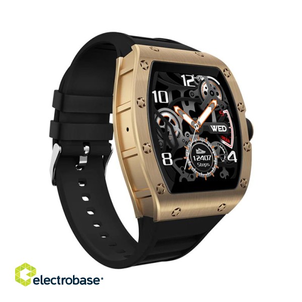 Kumi GT1 smartwatch gold image 3