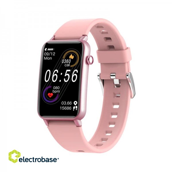 Kumi U3 smartwatch pink image 1