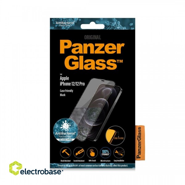 PanzerGlass ® Screen Protector Apple iPhone 12 | 12 Pro | Edge-to-Edge фото 2
