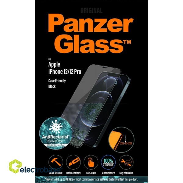 PanzerGlass ® Screen Protector Apple iPhone 12 | 12 Pro | Edge-to-Edge фото 8