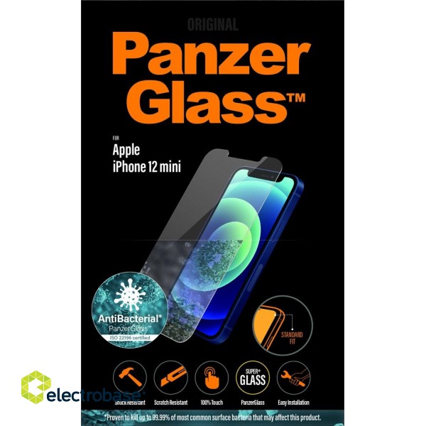 PanzerGlass ® Screen Protector Apple iPhone 12 Mini | Standard Fit фото 7