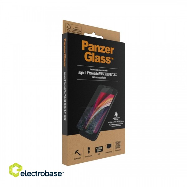 PanzerGlass ® Screen Protector Apple iPhone 8 | 7 | 6s | 6 | SE (2020/2022) | Standard Fit image 4