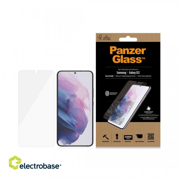 PanzerGlass ® UltraForce1 Samsung Galaxy S22 | Screen Protector фото 3