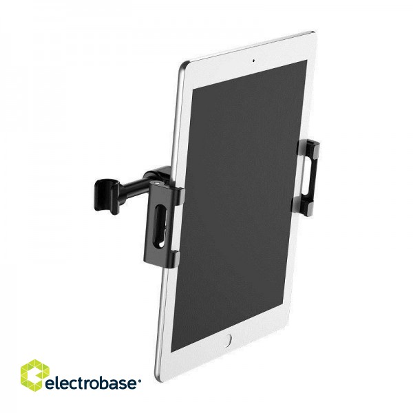 Tablet holder Baseus for car headrest (black) image 3