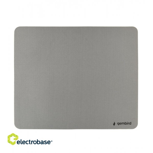 Gembird MP-S-G mouse pad, microguma, grey фото 1