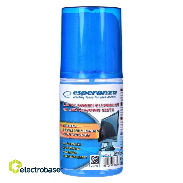 Esperanza ES121 equipment cleansing kit LCD/TFT/Plasma 200 ml image 1