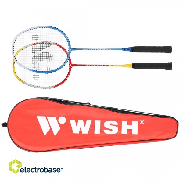 Wish Alumtec 366K badminton racquet set image 5