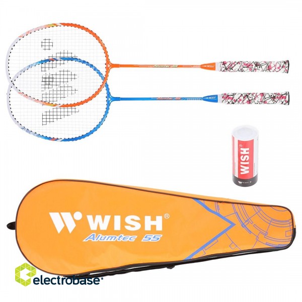 Wish Alumtec 55K badminton racket set image 5