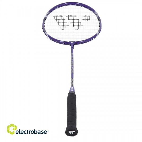 Wish Alumtec badminton racket set 4466 2 purple rackets + 3 shuttlecocks + net + lines image 4