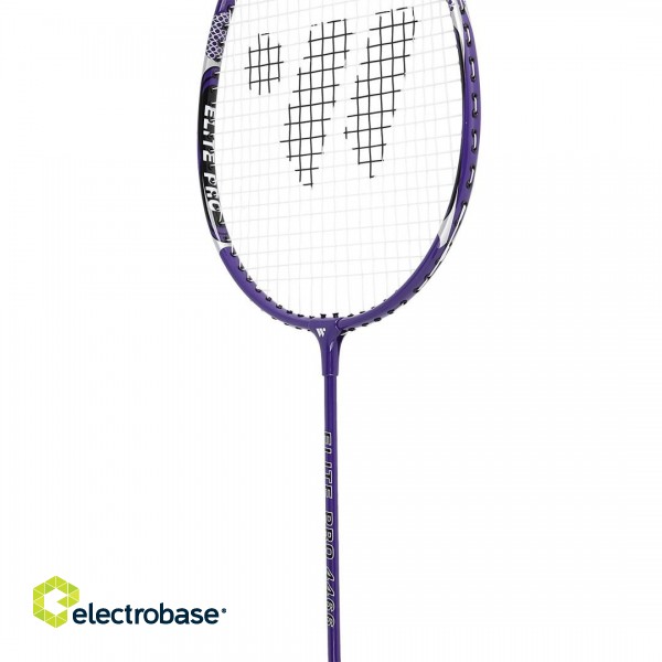 Wish Alumtec badminton racket set 4466 2 purple rackets + 3 shuttlecocks + net + lines image 5