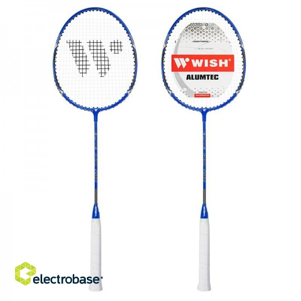 Wish Alumtec badminton racket set 4 rackets + 3 ailerons + net + lines paveikslėlis 2