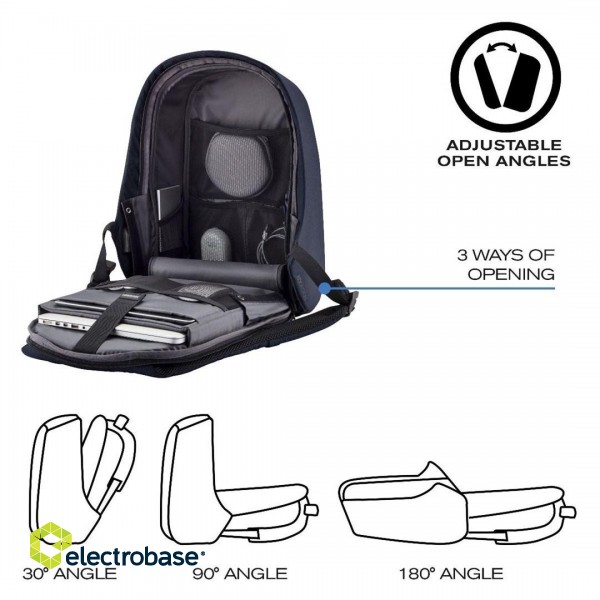 XD DESIGN ANTI-THEFT BACKPACK BOBBY HERO SMALL NAVY P/N: P705.705 image 9