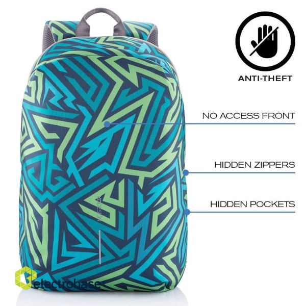 XD DESIGN ANTI-THEFT BACKPACK BOBBY SOFT ABSTRACT P/N: P705.865 paveikslėlis 3