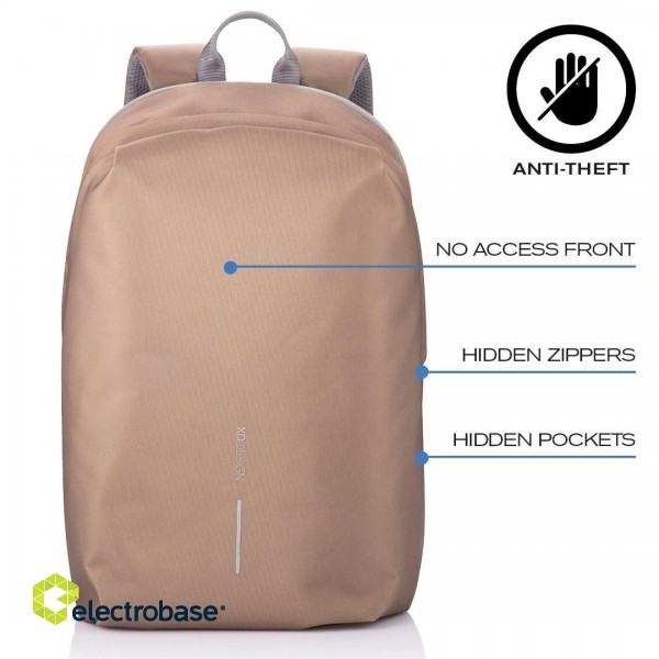 XD DESIGN ANTI-THEFT BACKPACK BOBBY SOFT BROWN P/N: P705.796 image 3