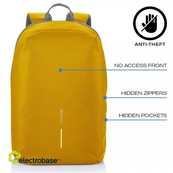 XD DESIGN ANTI-THEFT BACKPACK BOBBY SOFT YELLOW P/N: P705.798 image 2