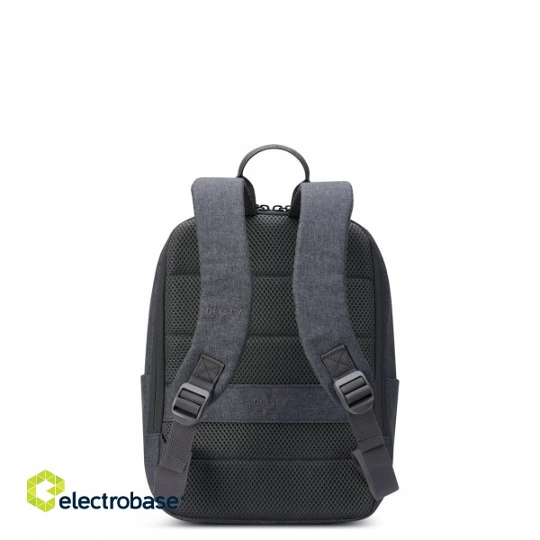 DELSEY 1-CPT MINI BACKPACK ANTHRACITE paveikslėlis 5