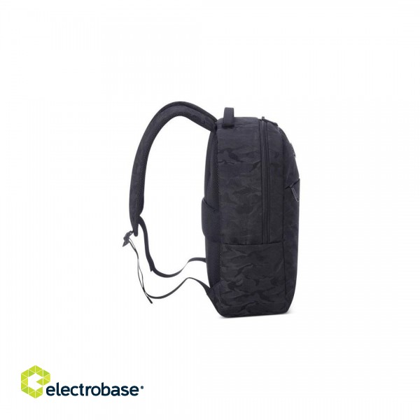 Delsey 391060010 laptop case 39.6 cm (15.6") Backpack Black, Camouflage paveikslėlis 7