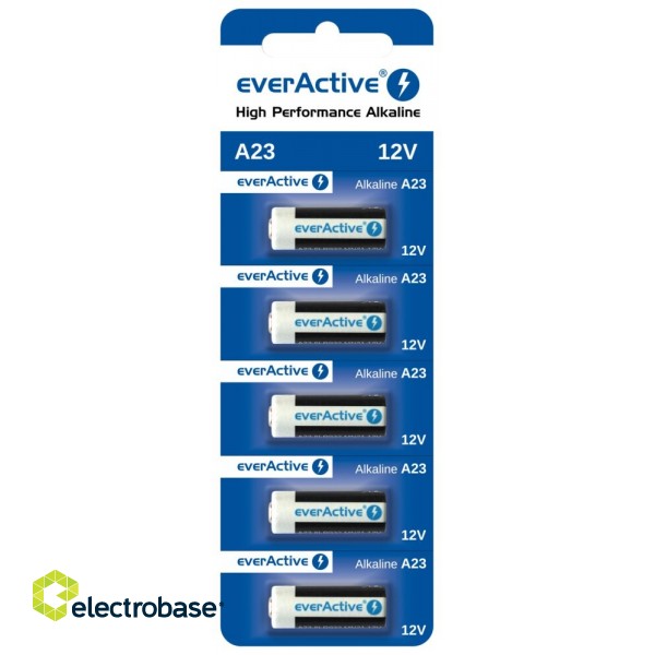 Alkaline batteries everActive A23 12V - blister 5 pcs image 1