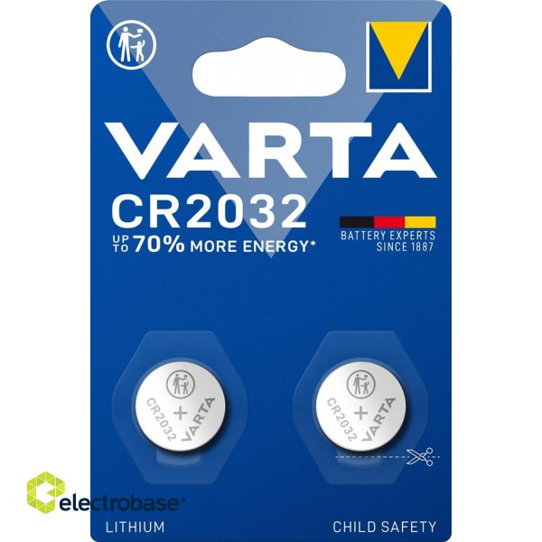 Varta 06032 Single-use battery CR2032 Lithium paveikslėlis 1