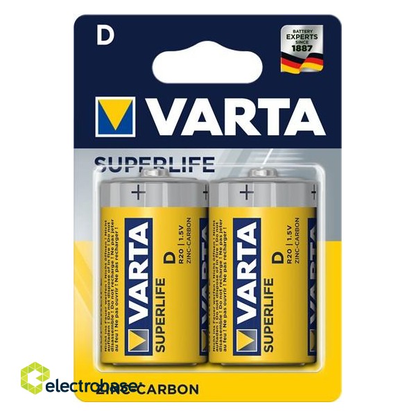 Varta R20 D household battery Zinc-Carbon image 1