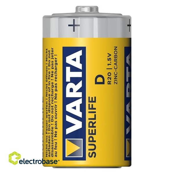 Varta R20 D household battery Zinc-Carbon image 2