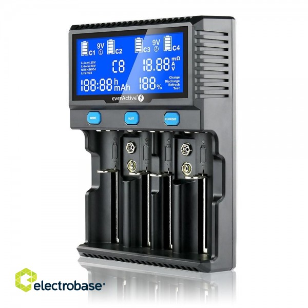Charger for cylindrical Li-ion and Ni-MH batteries everActive UC-4200 image 1