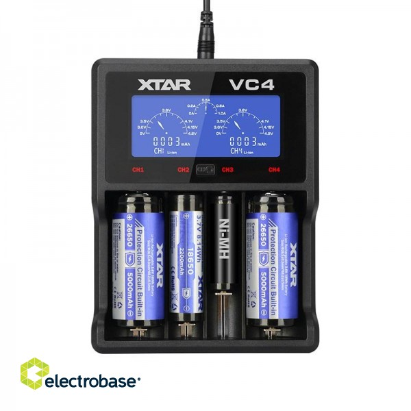 XTAR VC4 Household battery USB paveikslėlis 4