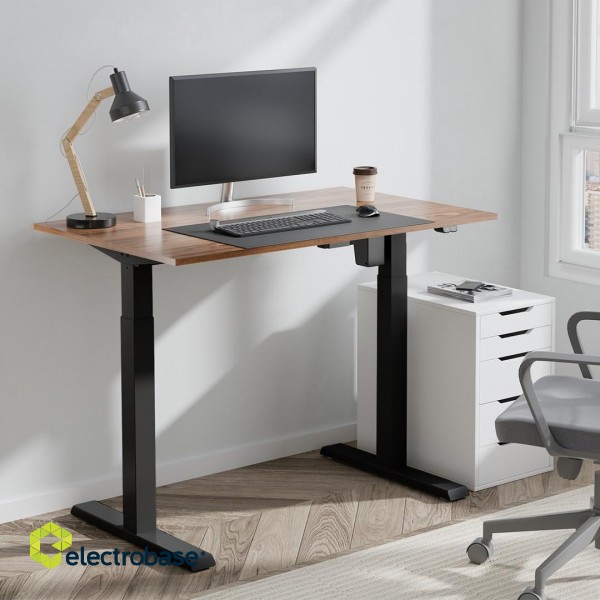 Ergo Office ER-403B Sit-stand Desk Table Frame Electric Height Adjustable Desk Office Table Without Table Top Black image 1