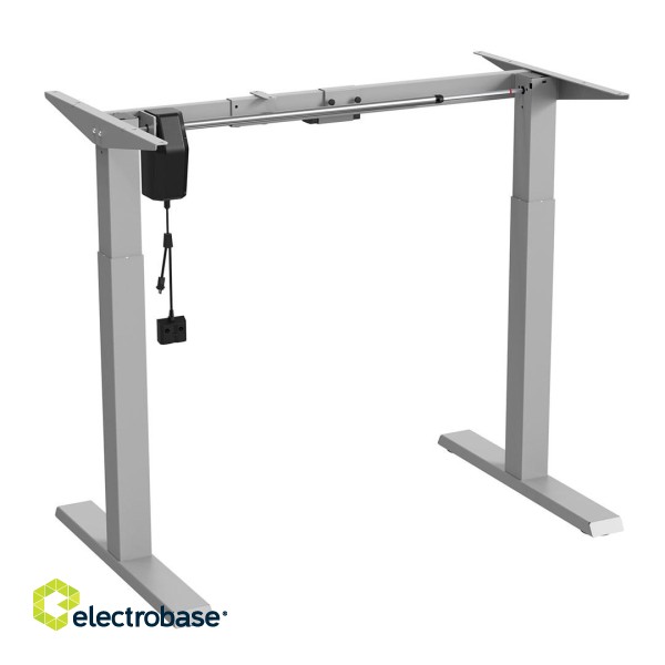 Ergo Office ER-403G Sit-stand Desk Table Frame Electric Height Adjustable Desk Office Table Without Table Top Gray image 3