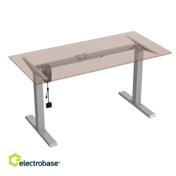 Ergo Office ER-403G Sit-stand Desk Table Frame Electric Height Adjustable Desk Office Table Without Table Top Gray image 7