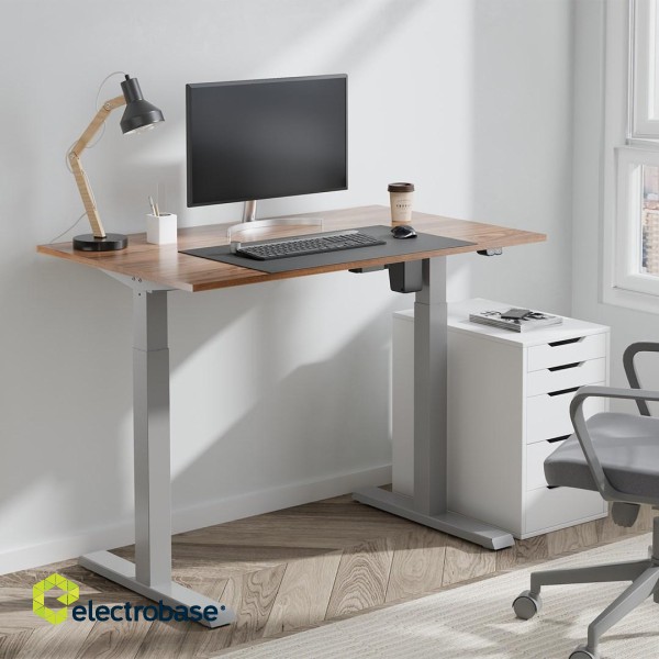 Ergo Office ER-403G Sit-stand Desk Table Frame Electric Height Adjustable Desk Office Table Without Table Top Gray image 8