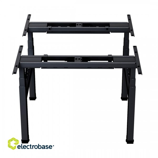 Ergo Office ER-404B Electric Double Height Adjustable Standing/Sitting Desk Frame without Desk Tops Black image 1
