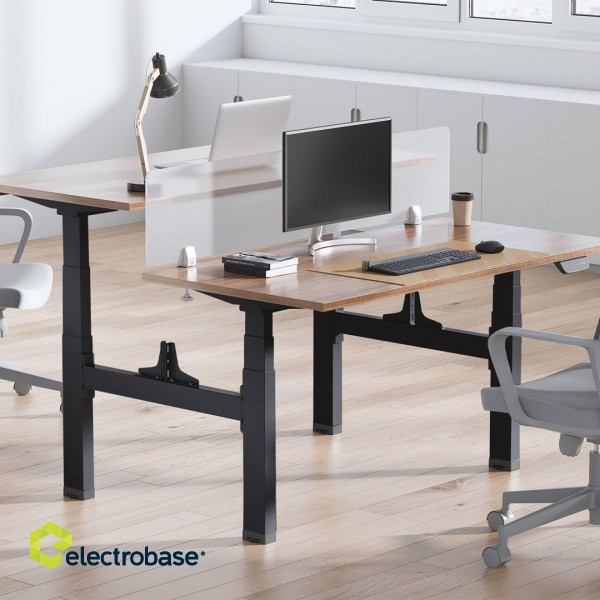 Ergo Office ER-404B Electric Double Height Adjustable Standing/Sitting Desk Frame without Desk Tops Black image 2