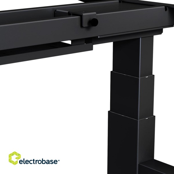 Ergo Office ER-404B Electric Double Height Adjustable Standing/Sitting Desk Frame without Desk Tops Black image 3