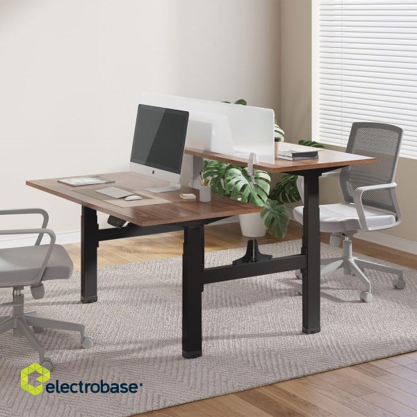 Ergo Office ER-404B Electric Double Height Adjustable Standing/Sitting Desk Frame without Desk Tops Black image 4