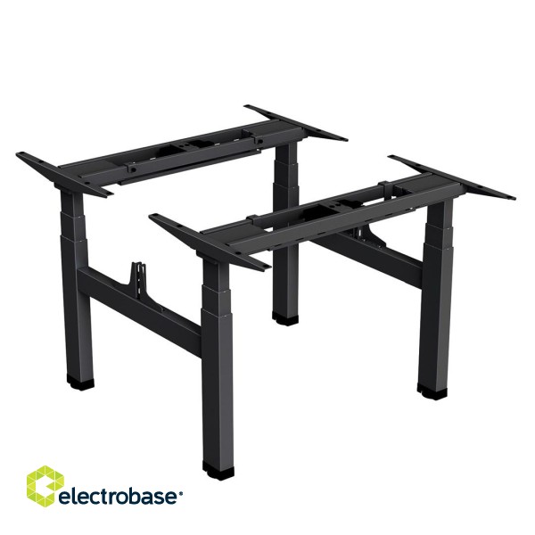 Ergo Office ER-404B Electric Double Height Adjustable Standing/Sitting Desk Frame without Desk Tops Black image 5