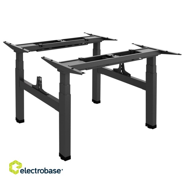Ergo Office ER-404B Electric Double Height Adjustable Standing/Sitting Desk Frame without Desk Tops Black image 7