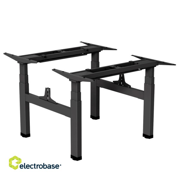 Ergo Office ER-404B Electric Double Height Adjustable Standing/Sitting Desk Frame without Desk Tops Black image 8