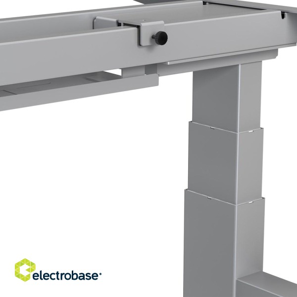 Ergo Office ER-404G Electric Double Height Adjustable Standing/Sitting Desk Frame without Desk Tops Gray image 3