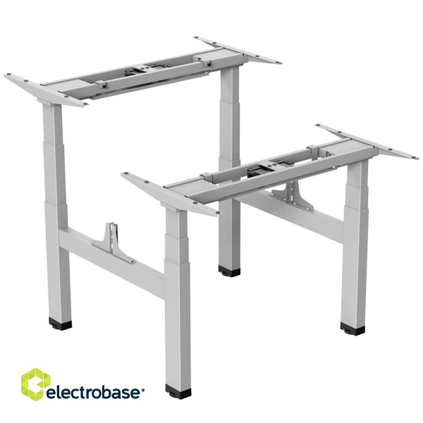 Ergo Office ER-404G Electric Double Height Adjustable Standing/Sitting Desk Frame without Desk Tops Gray image 5