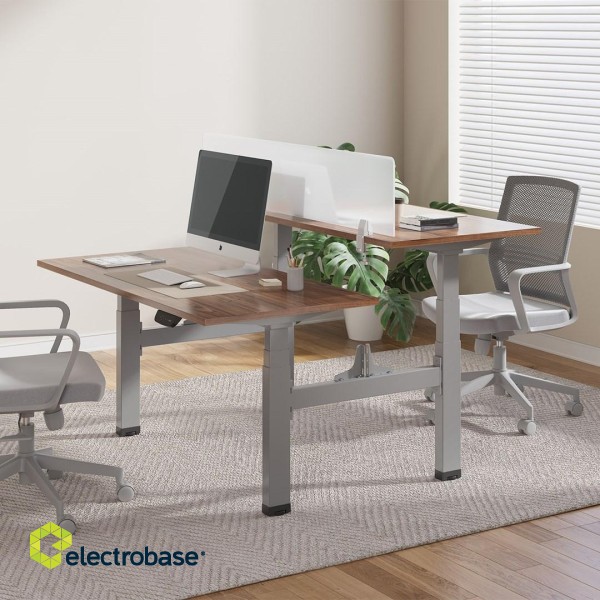 Ergo Office ER-404G Electric Double Height Adjustable Standing/Sitting Desk Frame without Desk Tops Gray image 6