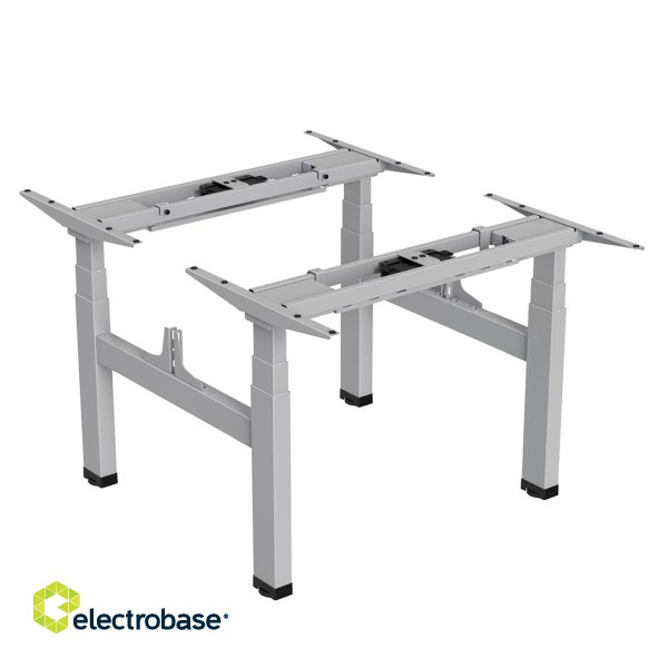 Ergo Office ER-404G Electric Double Height Adjustable Standing/Sitting Desk Frame without Desk Tops Gray image 8