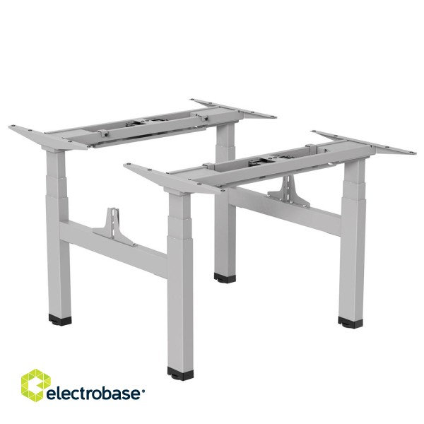 Ergo Office ER-404G Electric Double Height Adjustable Standing/Sitting Desk Frame without Desk Tops Gray image 9