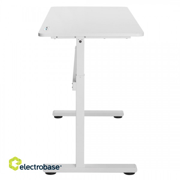 Manual height adjustable desk Ergo Office, max 40 kg, max height 117cm, with a top for standing and sitting work, ER-401 W image 4