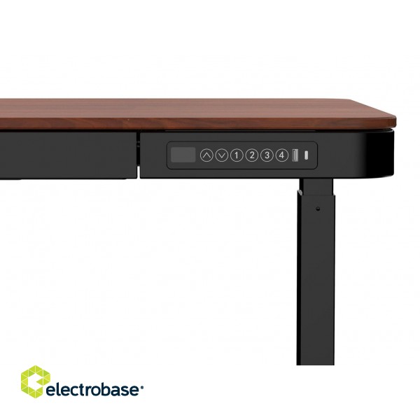 Tuckano Electric height adjustable desk ET119W-C Black/Walnut image 9