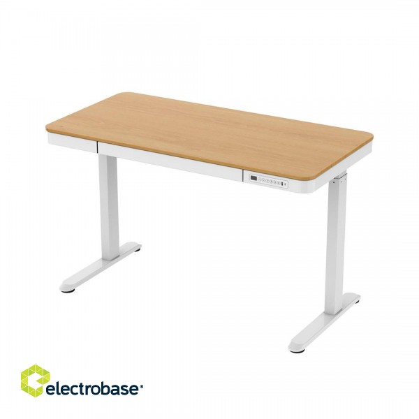 Tuckano Electric height adjustable desk ET119W-C white/oak image 7